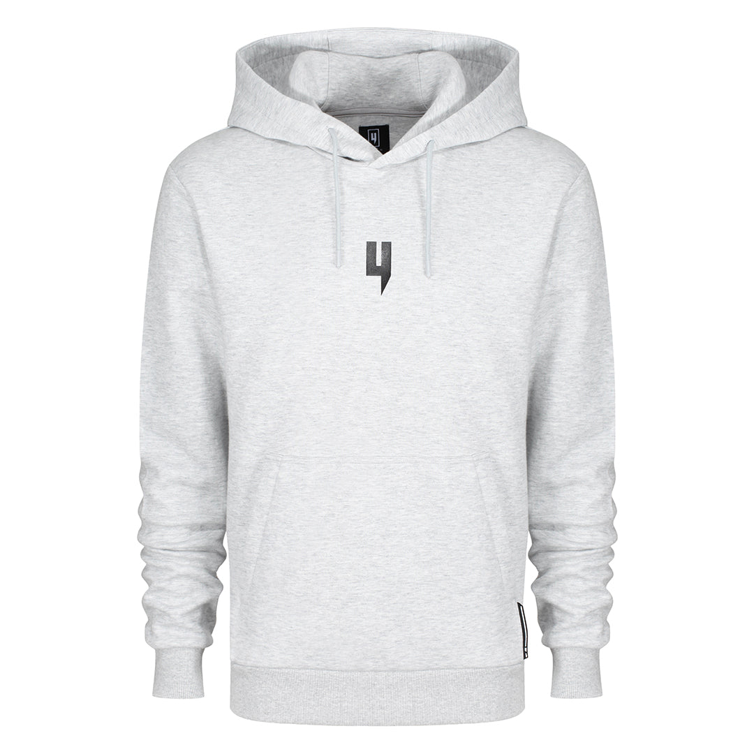 GRIS MARL HOODY NOIR Y