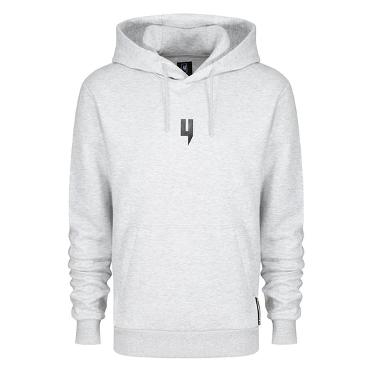 GRIS MARL HOODY NOIR Y