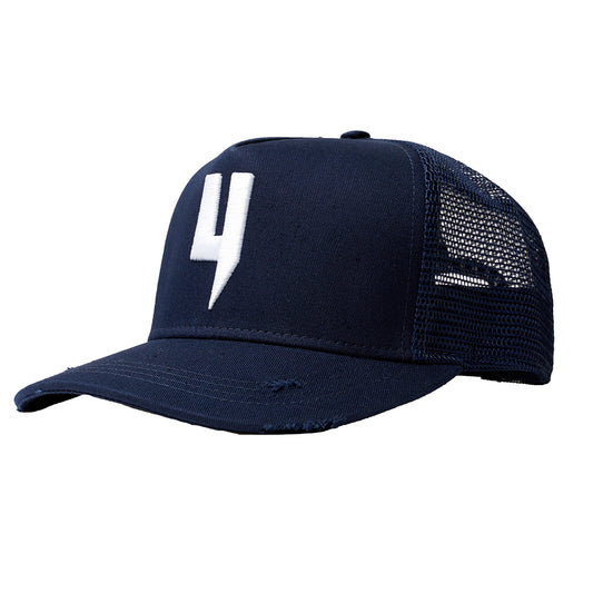 Y LOGO CASQUETTE MARINE BLANCHE Y