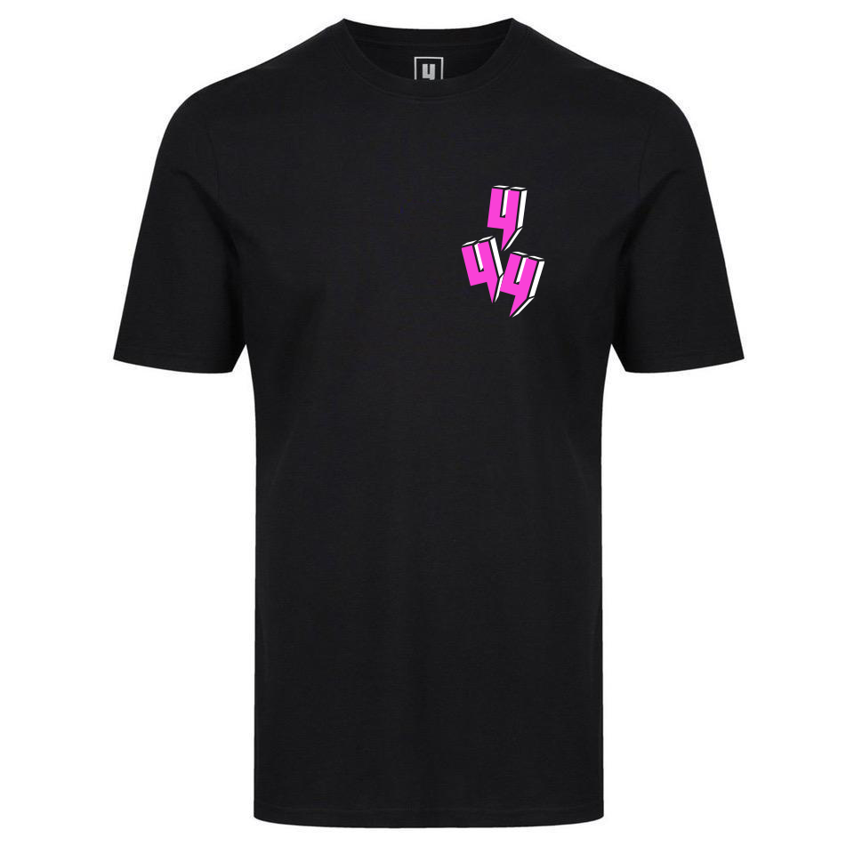 3D TRIPLE Y LOGO TEE BLACK NEON PINK