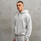 GREY RELAXED FIT HOODY WHITE Y LOGO