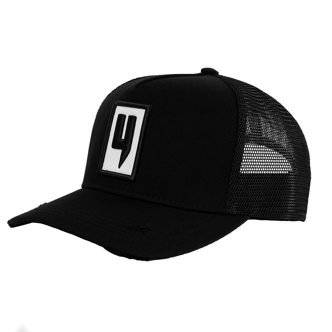 LOGO DE LA BOÎTE CASQUETTE NOIR/BLANC