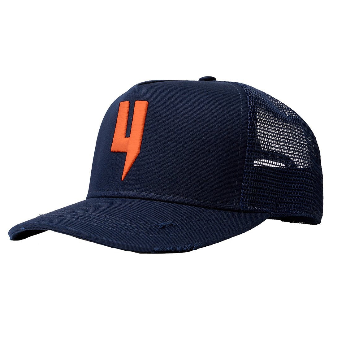 Y LOGO CASQUETTE MARINE NÉON ORANGE